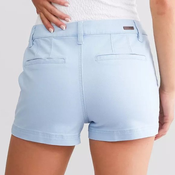 NOWT, BKE Mollie Stretch Shorts, Blue, 27 - Picture 2 of 7